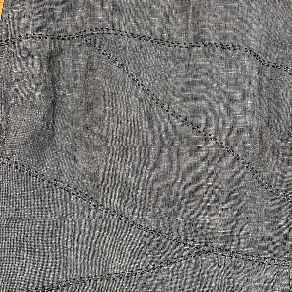 Saint Tropez West Washable Linen Sleeveless Sheath Dress Sz 6 Gray - Picture 3 of 5